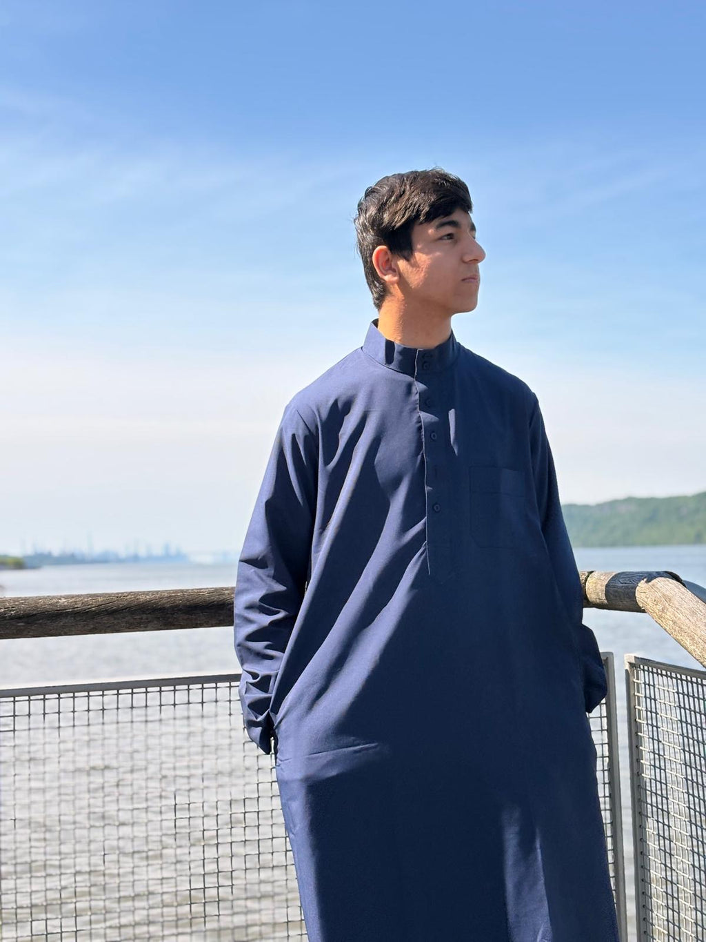 Classic Navy Blue Thobe