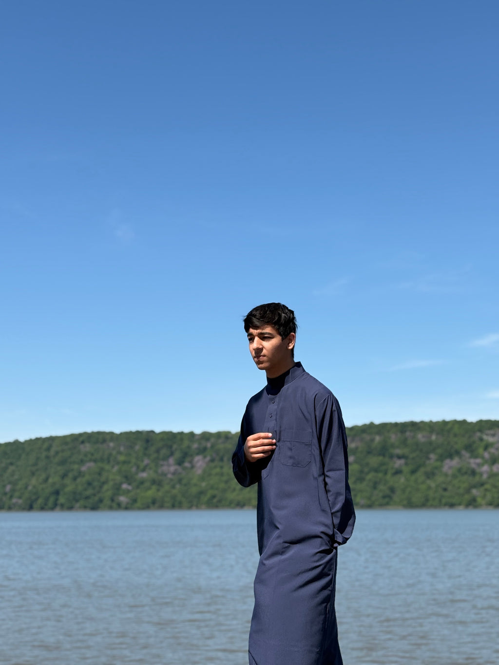 Classic Navy Blue Thobe