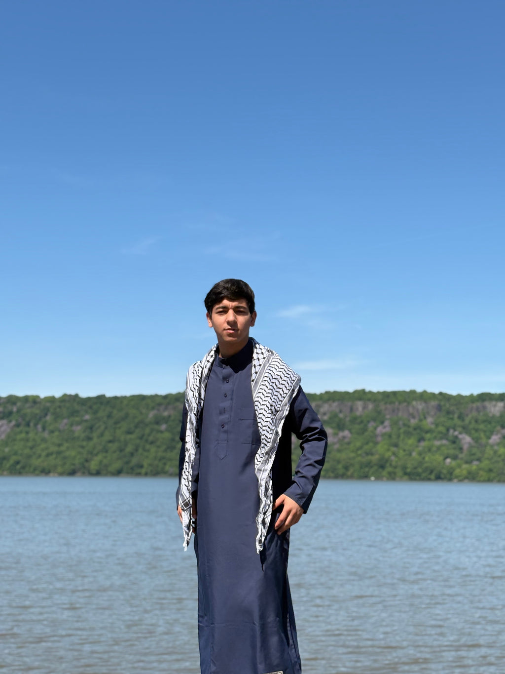 Classic Navy Blue Thobe