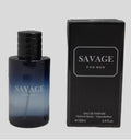 Savage for Men Eau de Parfum 100mL bottle and packaging by Lomitin