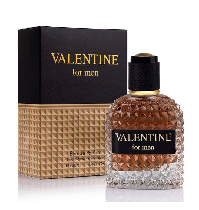 Valentine for Men Eau de Parfum 100mL bottle and packaging by Urban Collection